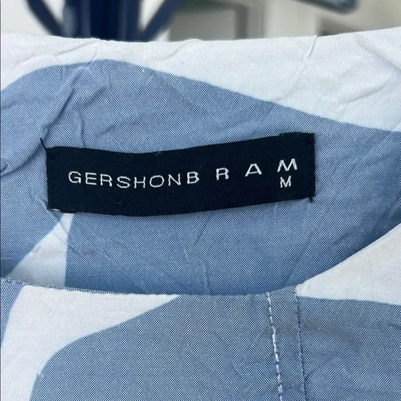 Blue and White Midi Dress - Picture 2 of 4